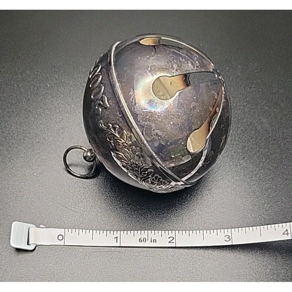 Vintage 2000 Wallace Silversmiths Sleigh Bell Christmas Ornament Y2K Anniversary